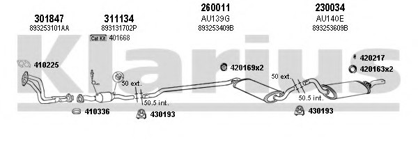 KLARIUS 940265E Exhaust System
